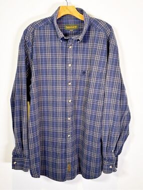 Timberland Plaid Cotton Button Down Shirt